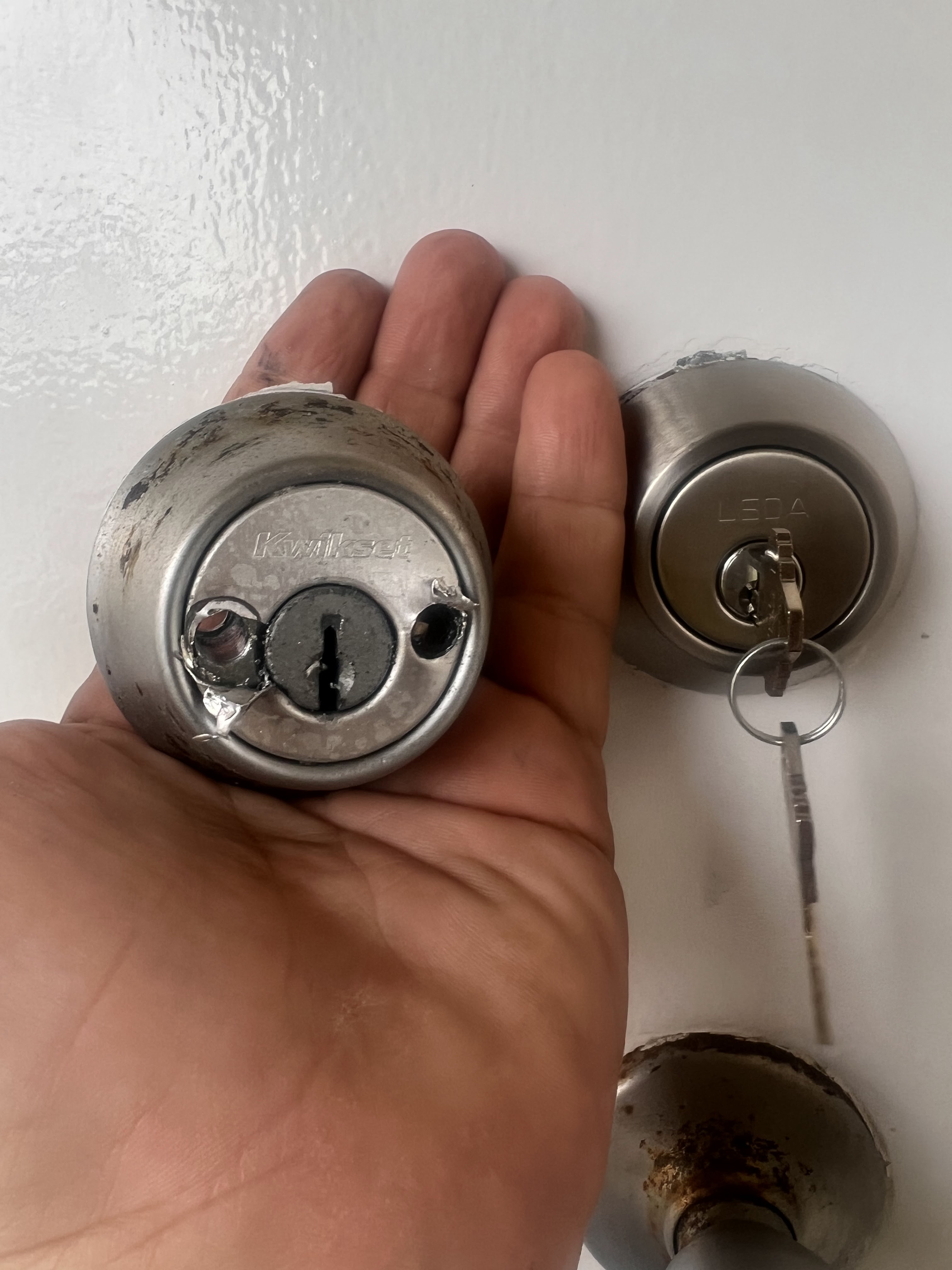 Residential lock repair (Kwikset hardware) - Lock Replacement - Premier Locksmith Delray Beach